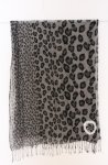 画像1: Sixh / レオパードストール  グレー×ブラック O-26-04-19-099-HN-ZA-IG-OS (1)