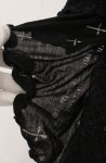 画像3: h.naoto Blood / オリジナルプリントレースフリルストール  ブラック O-26-04-19-100-HN-ZA-IG-OS (3)