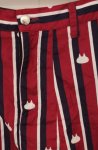 画像2: MINT NeKO / ストライプサルエルパンツ  ワイン O-26-04-19-027-HN-PA-IG-OS (2)