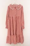 画像1: FLC / 星名桜子/ギンガムチェックワンピース M アカ O-26-04-19-033-LO-OP-IG-OS (1)