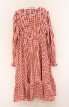画像3: FLC / 星名桜子/ギンガムチェックワンピース M アカ O-26-04-19-033-LO-OP-IG-OS (3)
