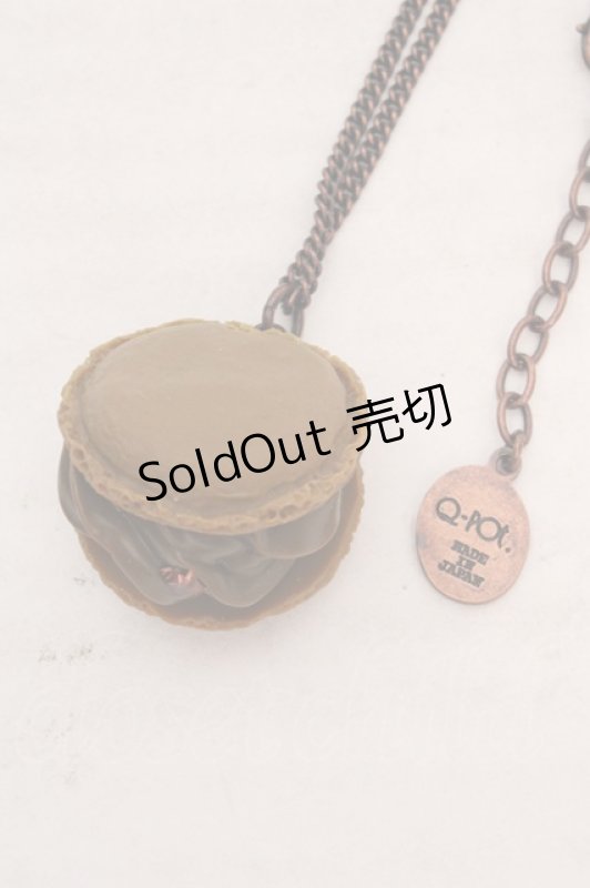 画像4: Q-pot. / ルクアレオパードマカロンネックレス  ブラウン O-26-04-20-029-QP-AC-OW-OS (4)