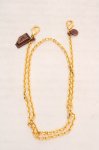 画像1: Q-pot. / マスクチェーン  ゴールド×チョコレートチャーム O-26-04-20-036-QP-ZA-OW-OS (1)