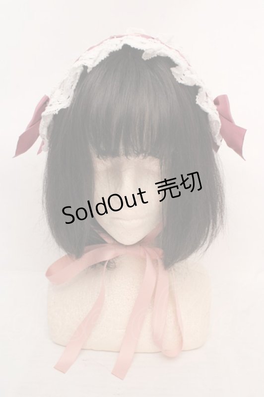 画像2: Chalmiere / タータンチェックヘッドドレス  ピンク O-26-04-20-004-0-AC-IG-OS (2)