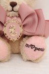 画像2: m petit by misako / くまちゃんバッグチャーム  ベージュ×ピンク O-26-04-20-042-LO-ZA-IG-OS (2)