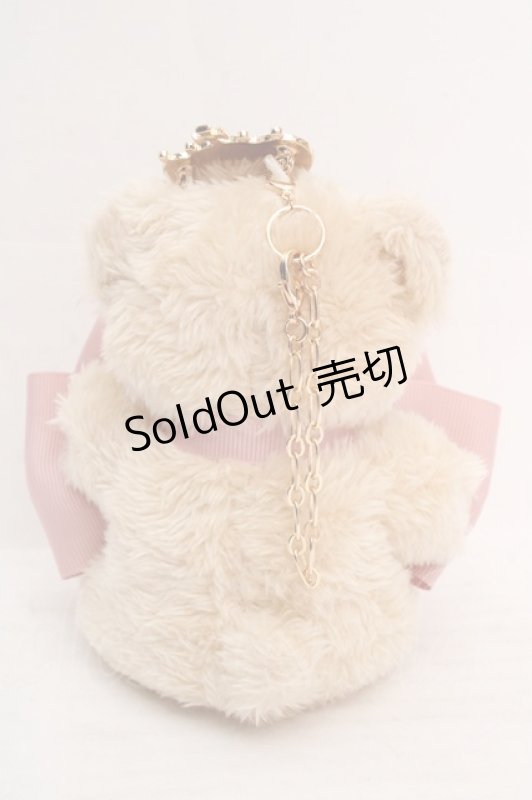 画像3: m petit by misako / くまちゃんバッグチャーム  ベージュ×ピンク O-26-04-20-042-LO-ZA-IG-OS (3)