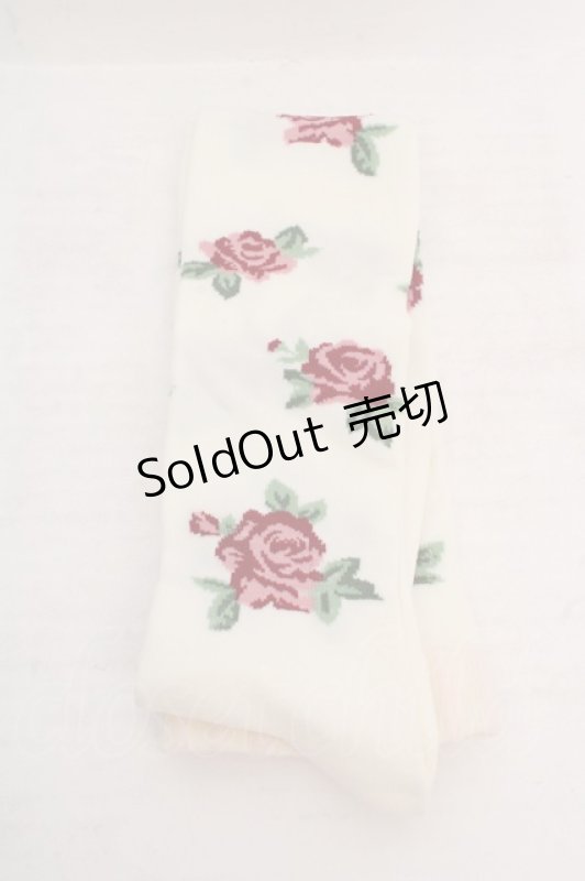 画像3: Innocent World / ローズガーデンオーバーニーソックス  シロ O-26-04-20-043-IW-ZA-IG-OS (3)