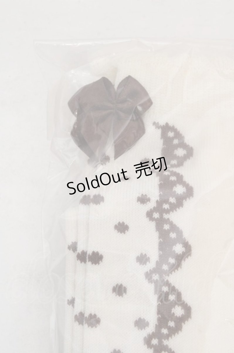 画像2: BABY,THE STARS SHINE BRIGHT / スウィートDotオーバーニーソックス  生成 O-26-04-20-045-BA-ZA-YM-OS (2)