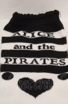 画像2: ALICE and the PIRATES / Trump Alice オーバーニーソックス  クロｘシロ O-26-04-20-049-PA-ZA-YM-OS (2)