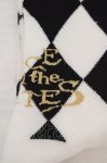 画像2: ALICE and the PIRATES / A/Pダイヤ柄オーバーニーソックス  クロxシロ O-26-04-20-050-PA-ZA-YM-OS (2)