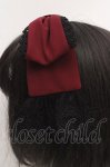 画像3: Chalmiere / リボンカチューシャ  ワイン×クロ O-26-04-20-005-0-AC-IG-OS (3)