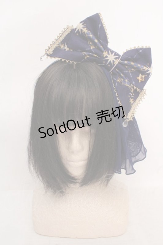 画像1: Angelic Pretty / Crystal Dream Carnivalカチューシャ  ネイビー O-26-04-20-006-AP-AC-IG-OS (1)