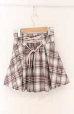 画像2: evelyn / ボリュームタックスカート  アイボリー×ピンク系 O-26-04-20-1040-LO-SK-IG-OS (2)