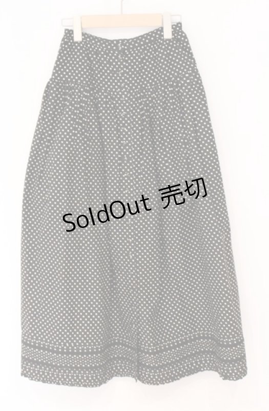 画像1: PINK HOUSE / ドットリボンスカート  クロ O-26-04-20-1045-LO-PA-IG-OS (1)
