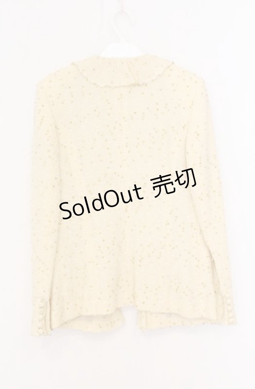 画像3: INGEBORG / ツイードフリルジャケット S アイボリー O-26-04-20-1054-LO-JA-IG-OS (3)