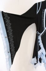 画像3: Ozz oneste / 琉金幻想カシュクールワンピース  ブラック×サックス O-26-04-20-1056-OO-OP-OW-OS (3)