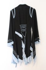 画像4: Ozz oneste / 琉金幻想カシュクールワンピース  ブラック×サックス O-26-04-20-1056-OO-OP-OW-OS (4)