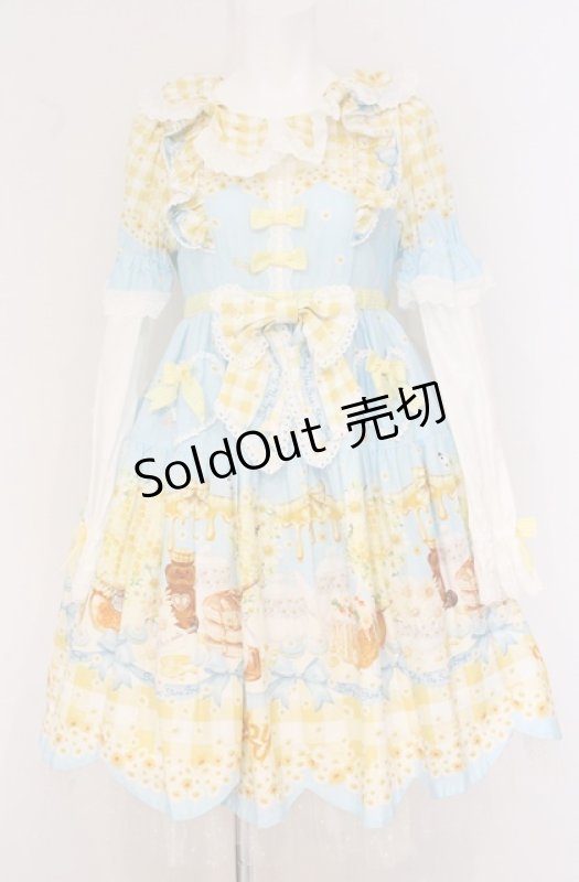 画像1: BABY,THE STARS SHINE BRIGHT / Bee My Sweet Honeyワンピース  サックス O-26-04-20-1061-BA-OP-IG-OS (1)