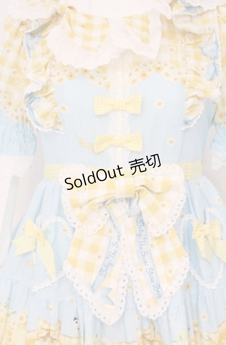 画像2: BABY,THE STARS SHINE BRIGHT / Bee My Sweet Honeyワンピース  サックス O-26-04-20-1061-BA-OP-IG-OS (2)