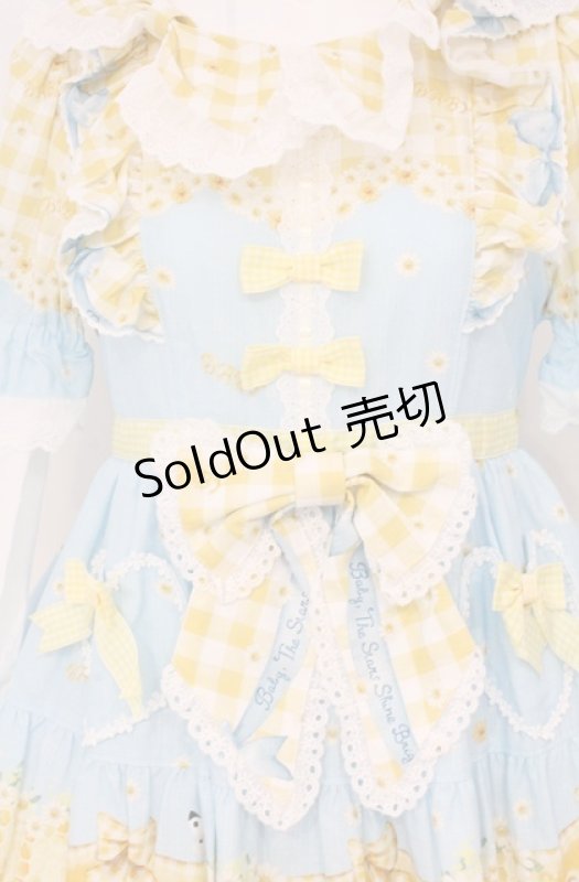 画像2: BABY,THE STARS SHINE BRIGHT / Bee My Sweet Honeyワンピース  サックス O-26-04-20-1061-BA-OP-IG-OS (2)