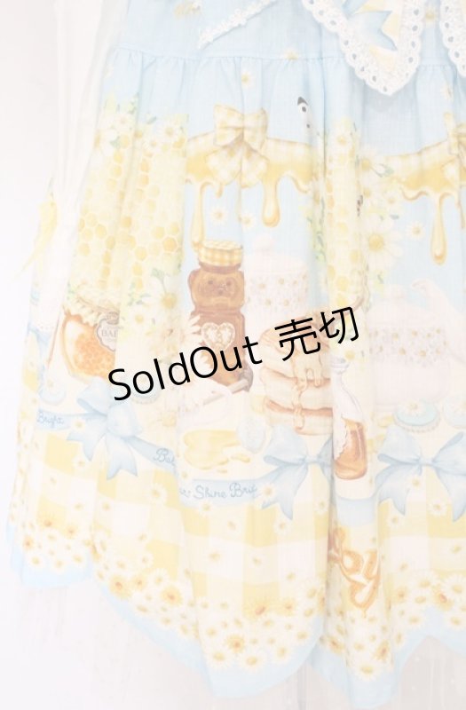 画像3: BABY,THE STARS SHINE BRIGHT / Bee My Sweet Honeyワンピース  サックス O-26-04-20-1061-BA-OP-IG-OS (3)