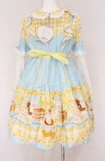 画像5: BABY,THE STARS SHINE BRIGHT / Bee My Sweet Honeyワンピース  サックス O-26-04-20-1061-BA-OP-IG-OS (5)
