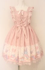 画像1: Angelic Pretty / ふわふわtoysジャンパースカート  ピンク O-26-04-20-1062-AP-OP-IG-OS (1)