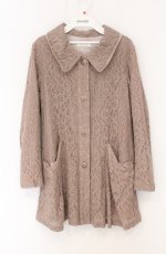画像1: axes femme / 総レースコート M ピンクベージュ O-26-04-20-1068-AX-CO-IG-OS (1)