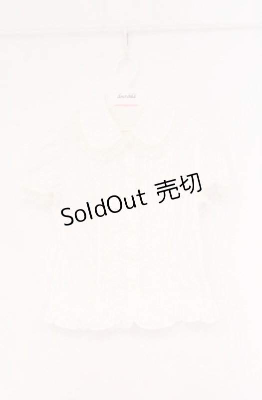 画像1: Angelic Pretty / 半袖タックブラウス  シロ O-26-04-20-1081-AP-BL-YM-OS (1)