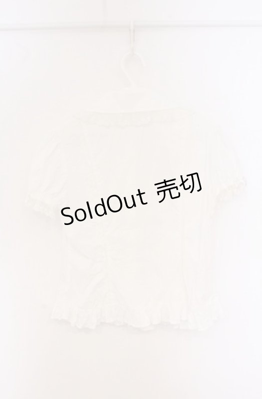 画像3: Angelic Pretty / 半袖タックブラウス  シロ O-26-04-20-1081-AP-BL-YM-OS (3)