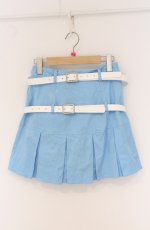 画像1: Candy Stripper / CROSS BELTED MINI SKIRT　スカート  サックス O-26-04-20-1015-PU-SK-IG-OS (1)