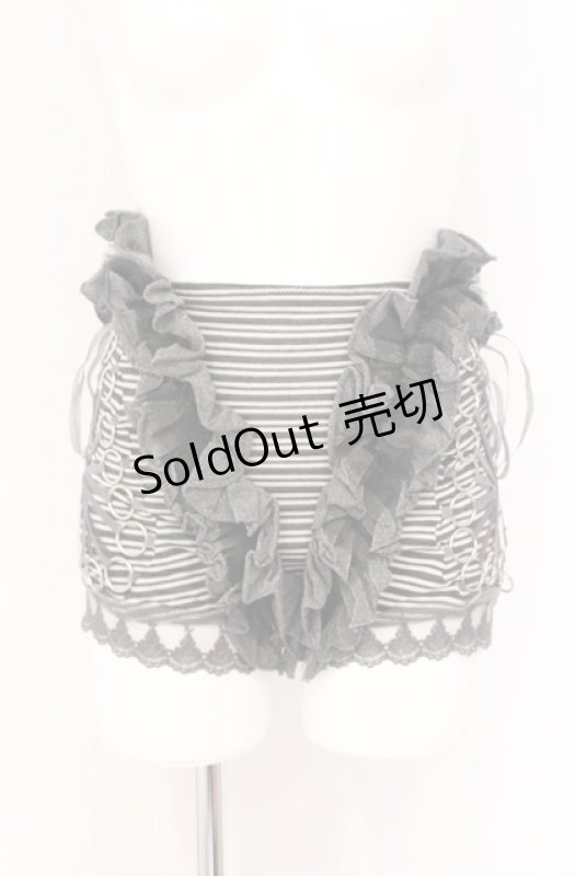 画像1: alice auaa / 08A/W【luster】 フリルパンツ 3 グレー O-26-04-20-1018-AA-PA-IG-OS (1)