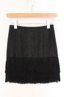 alice auaa♦︎変形ロングスカート ジップ 黒 ブラック アリスアウアア 中古・古着通販】ALICE AUAA (アリスアウアア) オーガンジーランダム