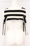 画像3: alice auaa / 13S/S【[ALICE IN WONDERLAND] IN ME】 ショルダーベルトトップス  ストライプ O-26-04-20-1021-AA-TO-IG-OS (3)