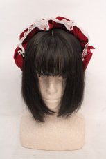 画像2: Angelic Pretty / Dolceフリルカチューシャ  アカ O-26-04-20-001-AP-AC-YM-OS (2)