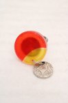 画像1: gouk / 円形ロゴリング  レッド×オレンジ系×シルバー O-26-04-20-071-GO-AC-IG-OS (1)