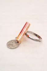 画像2: gouk / 円形ロゴリング  レッド×オレンジ系×シルバー O-26-04-20-071-GO-AC-IG-ZT0516Z (2)