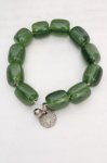 画像1: gouk / ビーズブレスレット  グリーン O-26-04-20-082-GO-AC-IG-OS (1)