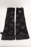 画像1: Sixh / ねこ柄アームカバー  ブラック O-26-04-20-089-HN-ZA-IG-OS (1)