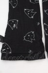 画像2: Sixh / ねこ柄アームカバー  ブラック O-26-04-20-089-HN-ZA-IG-OS (2)