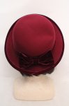 画像1: m petit by misako / NINA'Sコラボリボンカンカン帽 57.5cm ワイン O-26-04-20-011-0-AC-IG-OS (1)