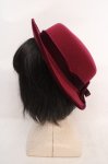 画像2: m petit by misako / NINA'Sコラボリボンカンカン帽 57.5cm ワイン O-26-04-20-011-0-AC-IG-OS (2)