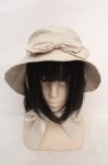 画像1: m petit by misako / サンリオコラボリボンバケットハット  ベージュ O-26-04-20-015-LO-AC-IG-OS (1)