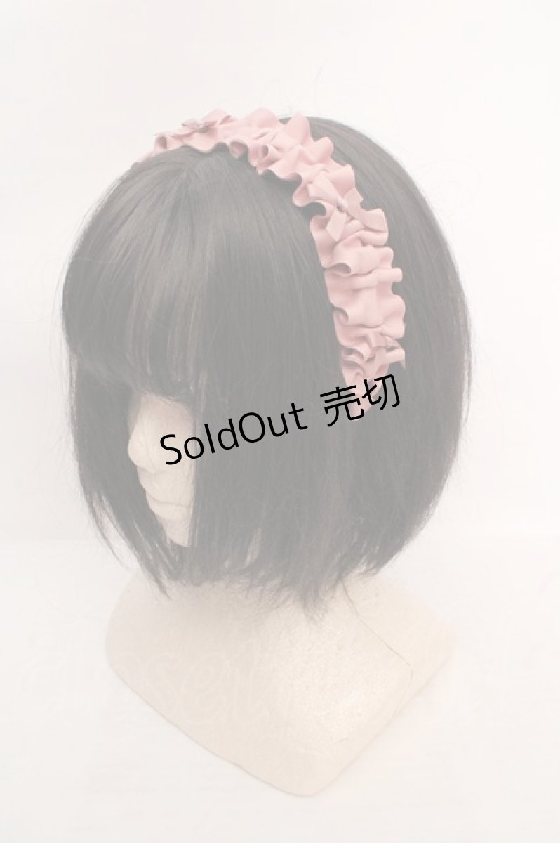 画像1: m petit by misako / AMギャザーカチューシャ  ピンク O-26-04-20-018-LO-AC-IG-ZT575-F003 (1)