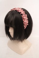 画像1: m petit by misako / AMギャザーカチューシャ  ピンク O-26-04-20-018-LO-AC-IG-ZT575-F003 (1)