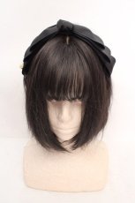 画像1: m petit by misako / NINA'sコラボ AM*NIリボンカチューシャ  クロ O-26-04-20-020-LO-AC-IG-ZT575-F003 (1)