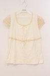 画像1: PINK HOUSE / レーススリーブTシャツ  オフシロ O-26-04-21-029-LO-TO-IG-OS (1)