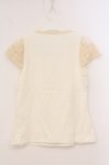 画像4: PINK HOUSE / レーススリーブTシャツ  オフシロ O-26-04-21-029-LO-TO-IG-OS (4)