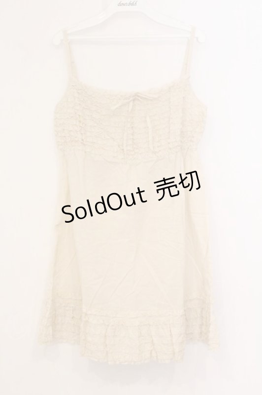 画像1: PINK HOUSE / ピコフリルキャミチュニック  生成り O-26-04-21-032-LO-TO-IG-OS (1)