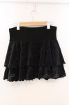 画像4: gouk / ベロアジャガードティアードスカート  ブラック O-26-04-21-037-GO-SK-IG-OS (4)